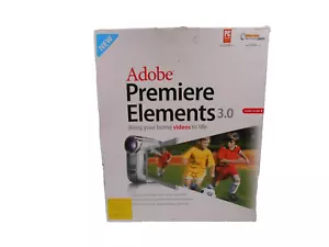 2006 ADOBE PREMIERE ELEMENTS 3.0 BOX (READ) VIDEO EDITING SOFTWARE - Picture 1 of 8