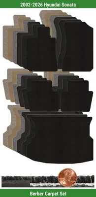 Juego de alfombrillas bereber personalizadas Lloyd para Hyundai Sonata 2002-2026 (5 piezas) #SYQ Foto 1 de 4