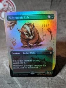 MTG, Avatar - Mythic Badgermole Cub (#0326) In-Hand - Borderless - Foil - Picture 1 of 5