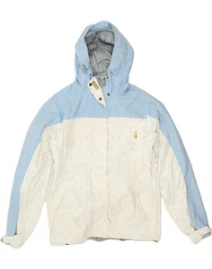 DC Womens Hooded Windbreaker Jacket UK 10 Small White Colourblock CF95 - Picture 1 of 3