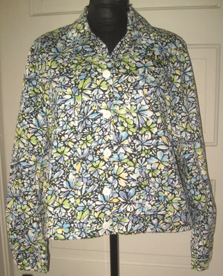 Chaqueta Blazer Traje Forrado con Botones Floral Azul RAFAEL 6 Foto 1 de 4