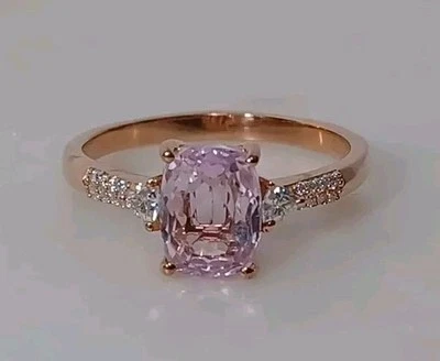 Anillo Mujer Talla 10 Premium Martha Rocha Kunzita Moissanita Vermell Oro Rosa  Foto 1 de 3