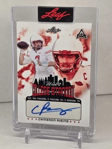 2022 Leaf CAMERON Cam RISING University of Utah Utes SIGNED Autograph AUTO /110 - Picture 1 of 2