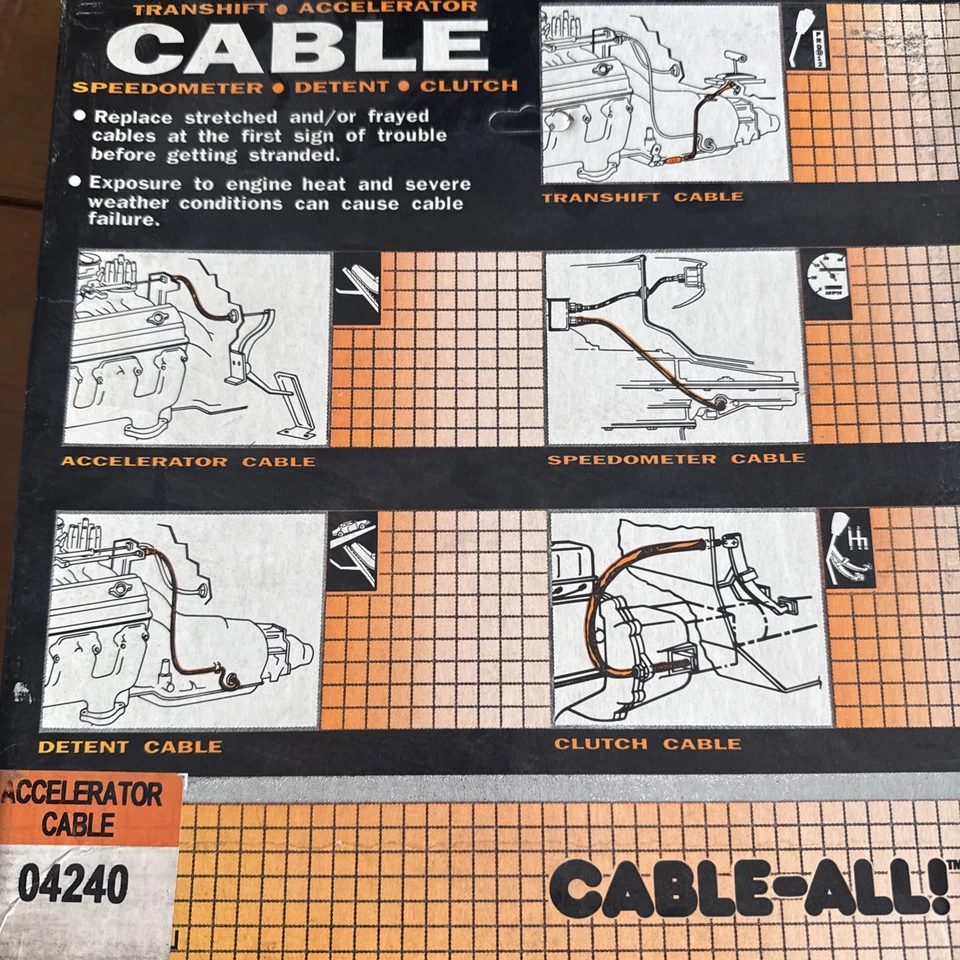 Cabo acelerador Y-269 para 1982-1985 Chevrolet S10 GMC S15 e S15 Jimmy - Imagem 1 de 4