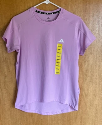 Adidas Camiseta Activa Mujer Nueva Con Etiquetas Talla Pequeña Púrpura Lila Calce Regular Foto 1 de 4