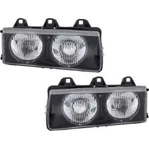 Driver and Passenger Side Headlight For BMW 328i 1996-1999 Halogen with Bulb(s) - Picture 1 of 11