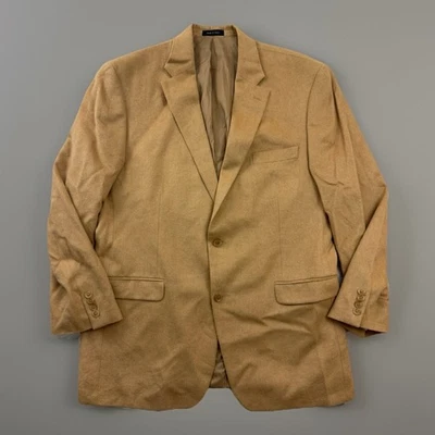 Lauren Ralph Lauren 2 Button Sport Coat Men's 44L Camel Hair Blazer Jacket Beige - Image 1 of 4