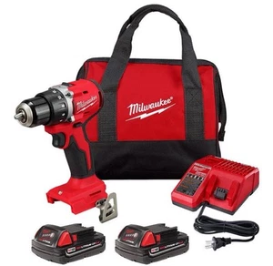 Milwaukee 3601-22CT M18 18V 1/2" kompaktes bürstenloses Bohrschrauber-Set - 2x BATT - Bild 1 von 9