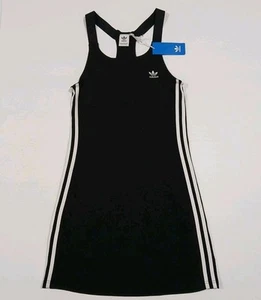 Adidas Originals Adicolor Women's Sz 10 Racerback Dress Black GN2878 BNWT - Picture 1 of 14