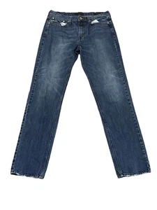BullHead Mens Size 32x34 Straight Jeans Dark Blue Euc - Bild 1 von 7