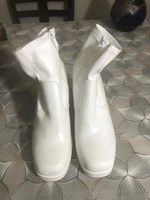 top moda botas blancas talla 9 Foto 1 de 4
