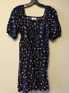 NWT Childrens Place XL Blue Floral Dress Size 14 - Picture 1 of 4