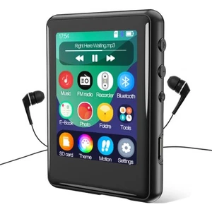 MP3 Player with Bluetooth 5.3,16GB Full Touchscreen Kids Portable Music Devic... - Picture 1 of 9