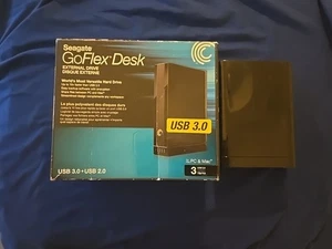 SEAGATE GOFLEX DESK EXTERNAL DRIVE 3TB PC AND MAC USB 3.0 No Cords! Works Great! - Picture 1 of 3