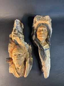 Stephen Herrero Buffalo Woman #3009 & Pawnee #3013 Native American Sculptures - Picture 1 of 21