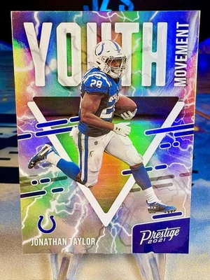 2021 Jonathan Taylor Panini Prestige Youth Movement Insert #YM-4 Colts - Image 1 of 2