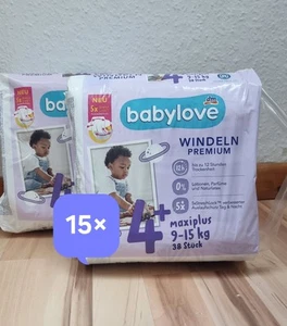 Neupreis 83 € - 15x Packungen Windeln Größe 4+ (9-15 kg) Pampers (570 Stück) - Bild 1 von 1