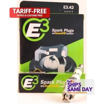 E3 Spark Plugs E3PE3.42 14 mm Thread Tapered Seat Spark Plug Performance Parts - Image 1 of 4