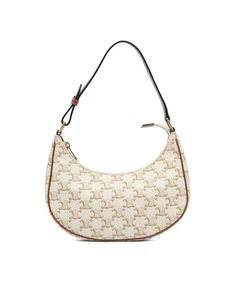 Preloved celine Ava Triomphe Canvas Shoulder Bag Women Brown One Size - Bild 1 von 14