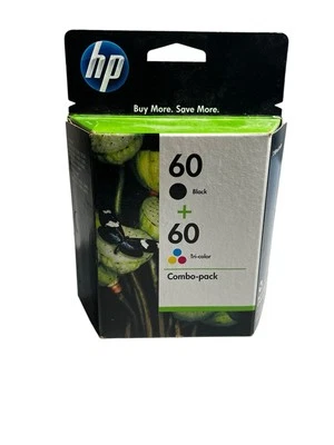 Cartuchos de tinta HP 60 preto e tricolor pacote combo CD947FN expirado 12/2011 - Imagem 1 de 4