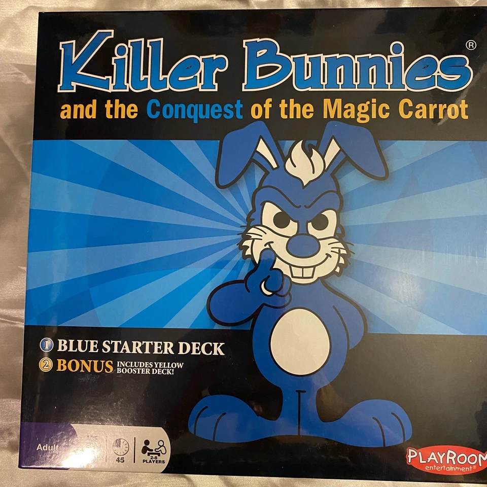 Killer Bunnies Conquest Of The Magic Carrot Blue Deck w/ Yellow Booster Sealed - Image 1 of 4