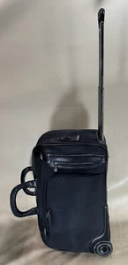 Used TUMI Arrive Dorval Wheeled Carry On 20” Rolling Duffel Bag Black 25040D - Picture 1 of 18