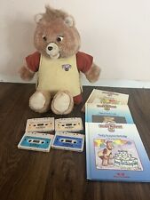 Vintage 18" Teddy Ruxpin Doll 1984/85 with Tapes and Books Tested and Works