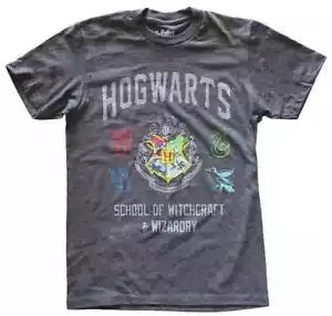 6X Harry Potter Hogwarts Schule der Hexerei Herren Frauen anthrazit T-Shirt XS - Bild 1 von 3