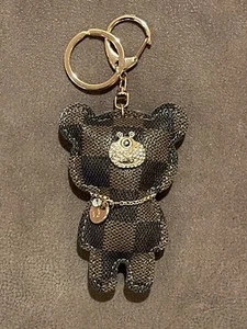Schlüsselanhänger Leder Luxus Teddybär - Bild 1 von 3