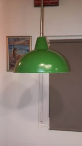 Vintage Pendant Light Industrial Machine Age Light Lamp Aluminum - Picture 1 of 5