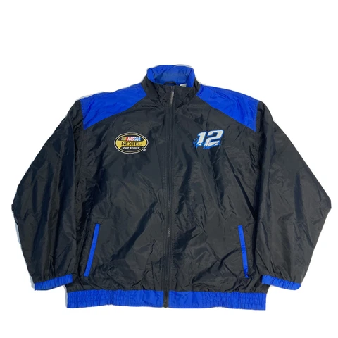 Nascar Checkered Flag Sports Ryan Newman Windbreaker Jacket Men’s Size XL Cover