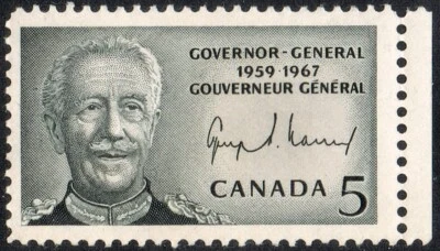 1967 CANADA GOVERNOR GENERAL GEORGES VANIER 5¢ STAMP, MINT MNH, Scott #474 - Image 1 of 4