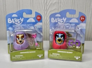 Bluey Story Starters Grannies Bluey and Grannies Bingo Figures Toys Lot Set of 2 - Picture 1 of 8