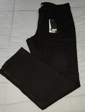 DKNY Mens Bedford Slim Straight Denim Jeans Black 38x32 NWT 