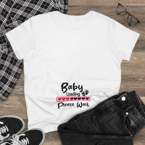 Baby Loading Pregnant Shirt Bump Shirt for pregnancy Announce - Picture 1 of 10