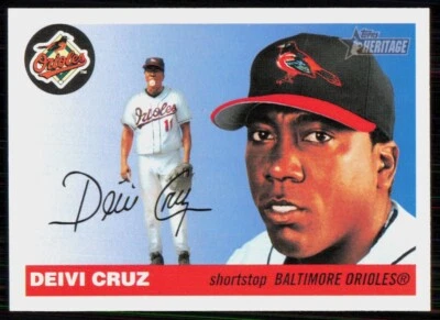 2004 Topps Heritage Deivi Cruz Baltimore Orioles #41 - Image 1 of 2