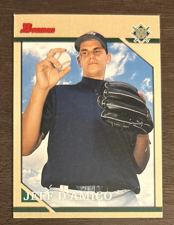 1996 Bowman Jeff D’Amico Baseball Card #165 Brewers Pitcher VG O/C & Corners - Image 1 of 2