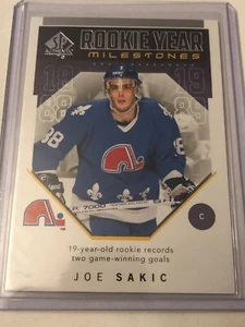 2018-19 SP Authentic Rookie Year Milestones Joe Sakic RYM-JS - Picture 1 of 2