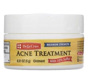 De La Cruz Sulfur Ointment 10% Anti Acne Spot Treatment Maximum Strength 6g - Picture 1 of 3