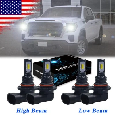 Combo 9005+9006 LED Headlight High/Low Beam For 1994-1998 GMC C1500 C2500 C3500 - Image 1 of 4