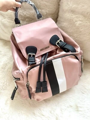NWT Steve Madden BFOXX Nylon Backpack Adjustable Straps Blush Pink Burberry Dupe - Image 1 of 4