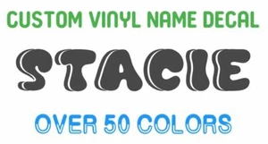 Fun Custom Name Vinyl Decal Sticker Tumbler Water Bottle Car Hydro Yeti Gift - Picture 1 of 7