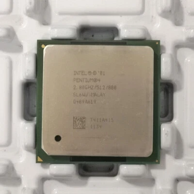 Intel Pentium 4 P4 2.8GHZ SL6WJ SLWT 512 KB 800MHz Socket 478/N CPU Processor - Image 1 of 3