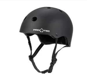 PROTEC HELMET LOW PRO CERTIFIED MATTE BLACK SKATE PRO-TEC PRO TEC skate - Picture 1 of 5