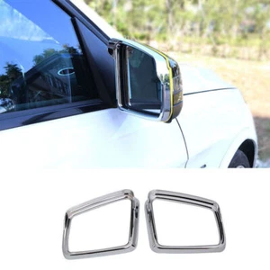 Chrome ABS Rear View Side Mirror Frame Cover Trim Fit For Benz GLE GLS 2016-2019 - Picture 1 of 7