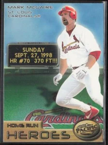 1998 Pacific Home Run Heroes #1 Mark McGwire - Picture 1 of 2