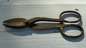 Vintage kleines Paar gesenkgeschmiedete Blechschere 8 1/2 Zoll lang KOSTENLOSER VERSAND  - Bild 1 von 2