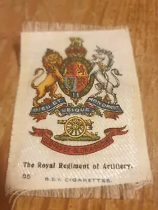 Vintage Cigarette Silk The Royal Regiment of Artillery - Picture 1 of 3