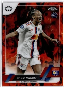 Melvine Malard 2022-23 Topps Chrome Women's Inferno Refractor #87 Lyon #60/75 - Picture 1 of 2
