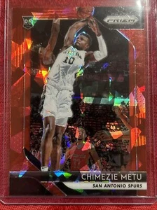 2018-19 Panini Prizm Prizms Ruby Ice #241 Chimezie Metu Pull To Sleeve Mint - Picture 1 of 6